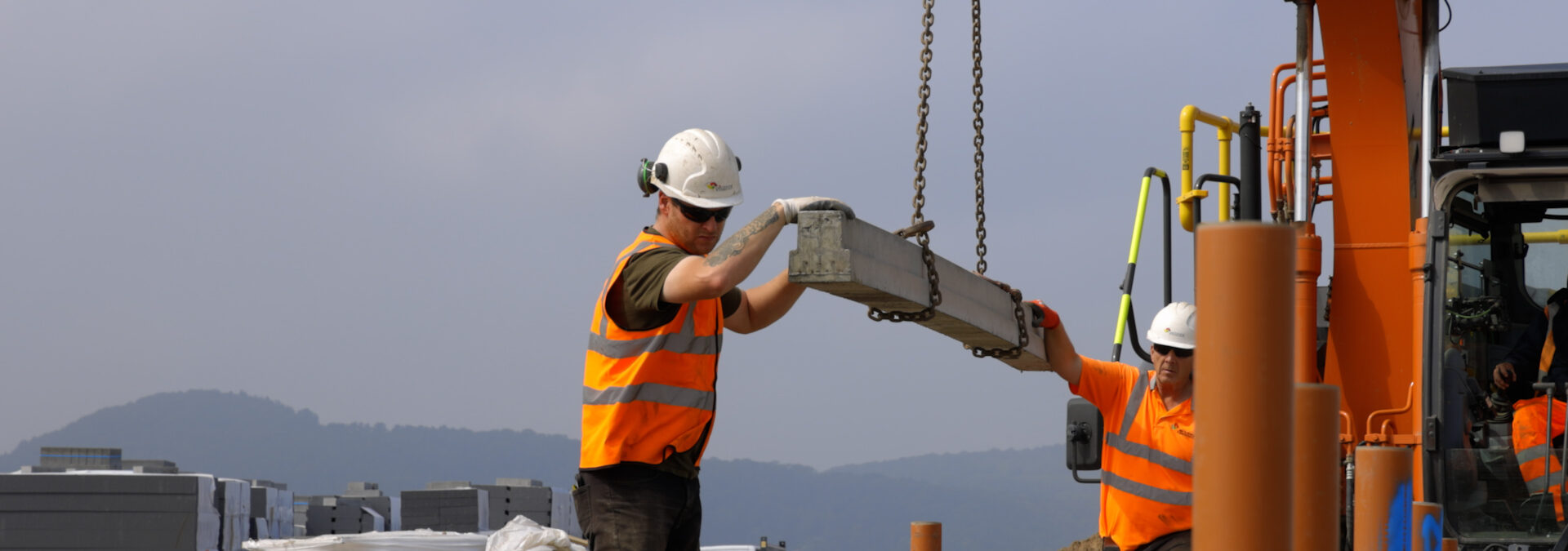Vectorex Construction team on site in North Wales